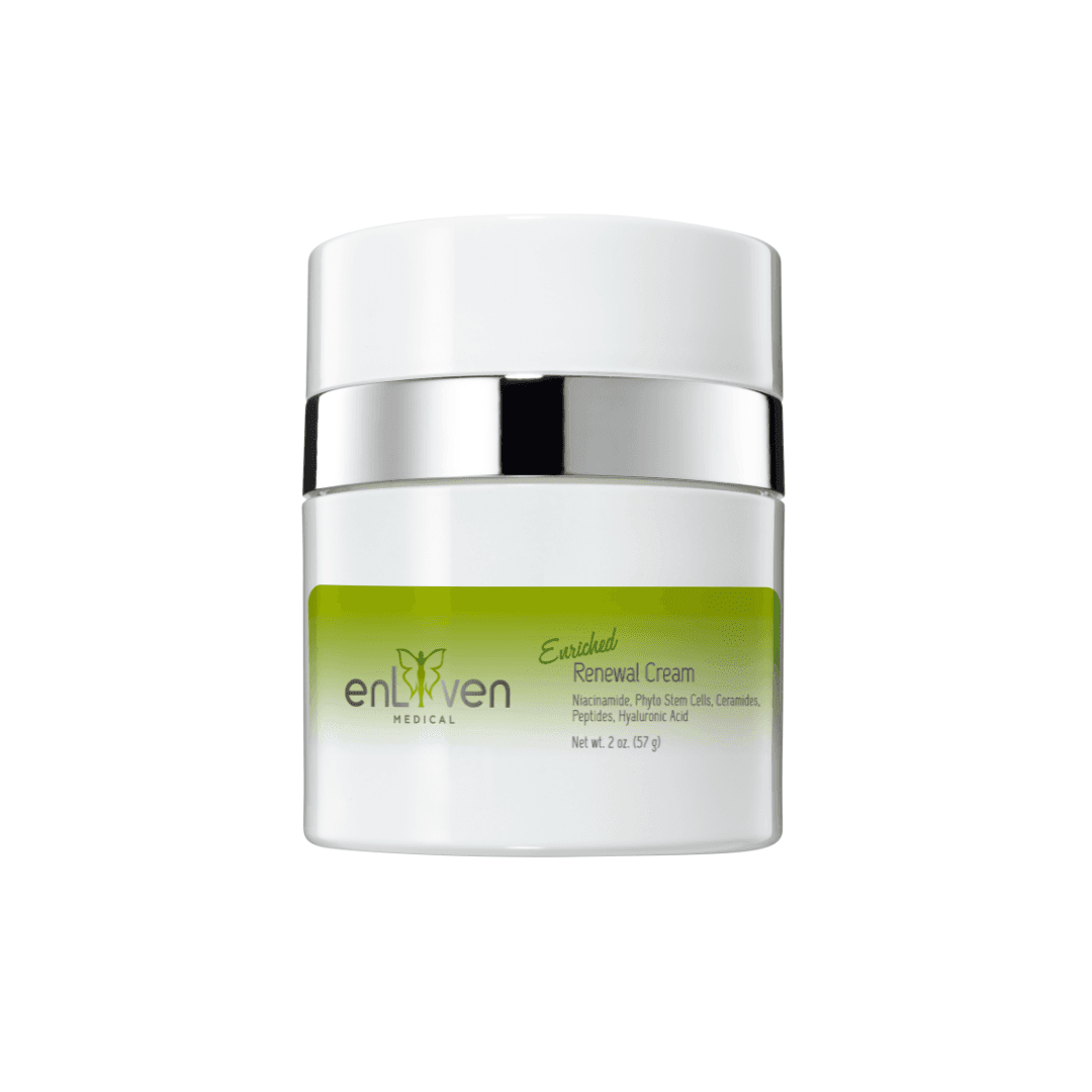 ar of Enliven Medical grade Renewal Cream, designed to promote skin rejuvenation and hydration